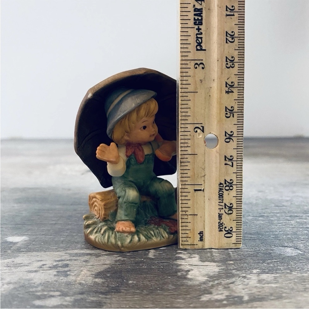 Napcoware Tiny Tots Boy Visiting Snail Under Umbrella - Vintage
Kitsh 1950's - Picture 7 of 7